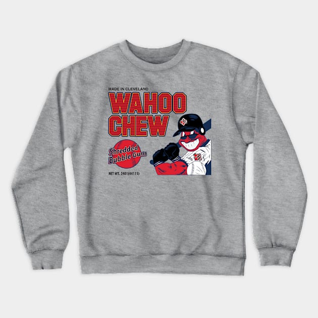 Wahoo Chew Bubblegum Crewneck Sweatshirt by DeepDiveThreads